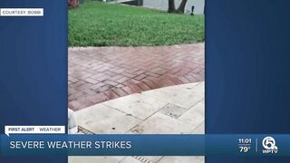 Severe storm rocks Palm Beach Gardens