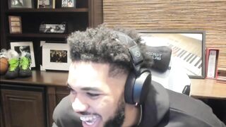 Karl-Anthony Towns FORGETS TO TURN OFF HIS TWITCH LIVE STREAM