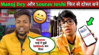 ????Sourav Joshi Unlocked Manoj Dey On Instagram,Sourav Joshi And Manoj Dey Controversy,Manoj Dey Vlogs