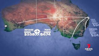 Ticket price rising for domestic air travel in Australia  | 7NEWS