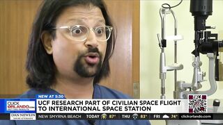 UCF doctor working with Axiom to study effects of space travel on eyesight