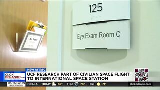 UCF doctor working with Axiom to study effects of space travel on eyesight