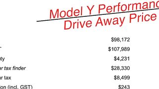 Tesla Model Y Drive Away Price Australia