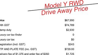 Tesla Model Y Drive Away Price Australia