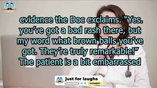 Funny dirty jokes - A bad rash and brown balls