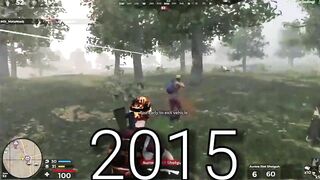 Evolution of Battle Royale games 2012-2021