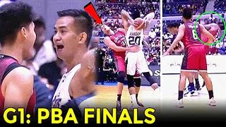 Hindi pa nagsisimula magkakasuntukan na, Ginebra vs Meralco PBA Finals! | Game 1