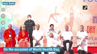 World Health Day: Om Birla, Union Ministers participate in 'Yoga Utsav' at Red Fort