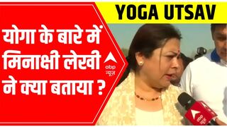 Meenakshi Lekhi advocates the practice of yoga and meditation | ABP News