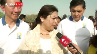 Meenakshi Lekhi advocates the practice of yoga and meditation | ABP News