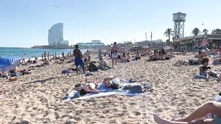 SPAIN THINGS TO DO IN Spain Beautiful Beach, Sunbathing, Enjoying, Walking 4K (Reupload Edit)