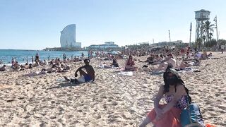 SPAIN THINGS TO DO IN Spain Beautiful Beach, Sunbathing, Enjoying, Walking 4K (Reupload Edit)