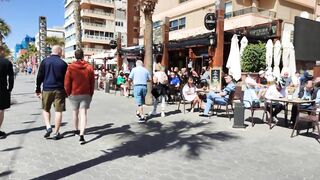 BENIDORM ???????? LEVANTE BEACH SUMMER COMING APRIL 2022 Costa Blanca SPAIN Walking Tour 4K