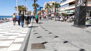 BENIDORM ???????? LEVANTE BEACH SUMMER COMING APRIL 2022 Costa Blanca SPAIN Walking Tour 4K