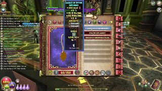 Wizard101: AMULET OF DIVINE INFLUENCE DROP! (Stream Highlight)