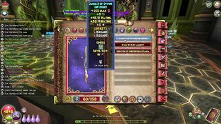 Wizard101: AMULET OF DIVINE INFLUENCE DROP! (Stream Highlight)